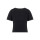 Basic T-Shirt cropped, schwarz