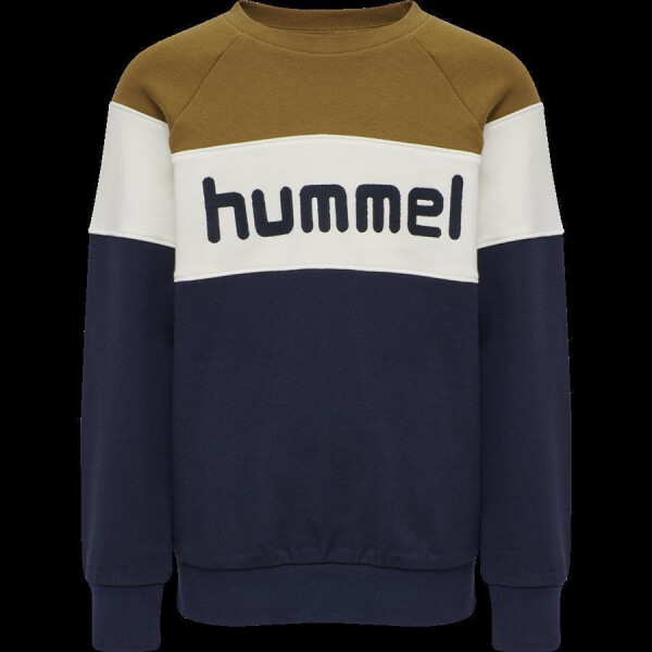 Hummel Sweater, blau/wei&szlig;/curry