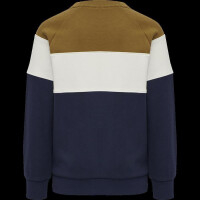 Hummel Sweater, blau/wei&szlig;/curry