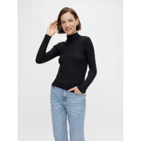 Turtleneck Strickpulli, schwarz