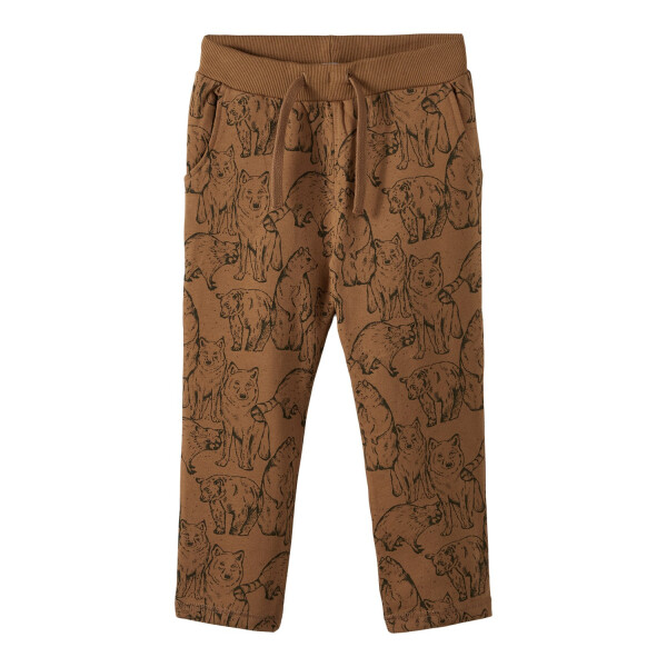 Jogginghose mit Waldtieren, caramel