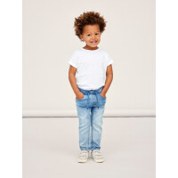 Jeans mit Power Stretch und Kordel, hellblau