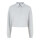 Langarm Polo-Shirt, cropped, hellgrau
