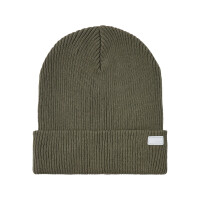 Kids Strickm&uuml;tze mit gerippter Struktur, olive 52/53...