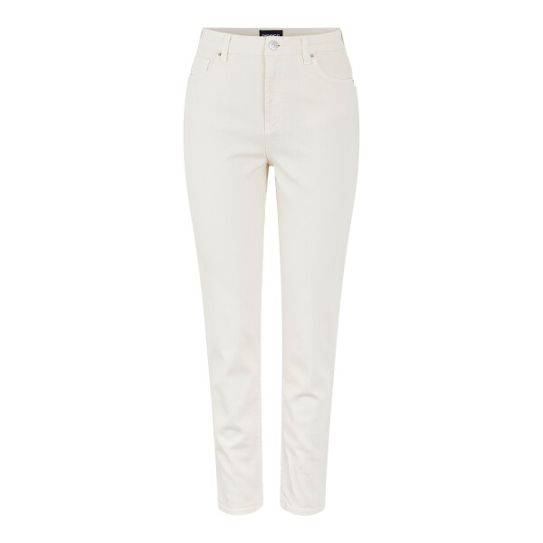 Mom fit high waist, beige