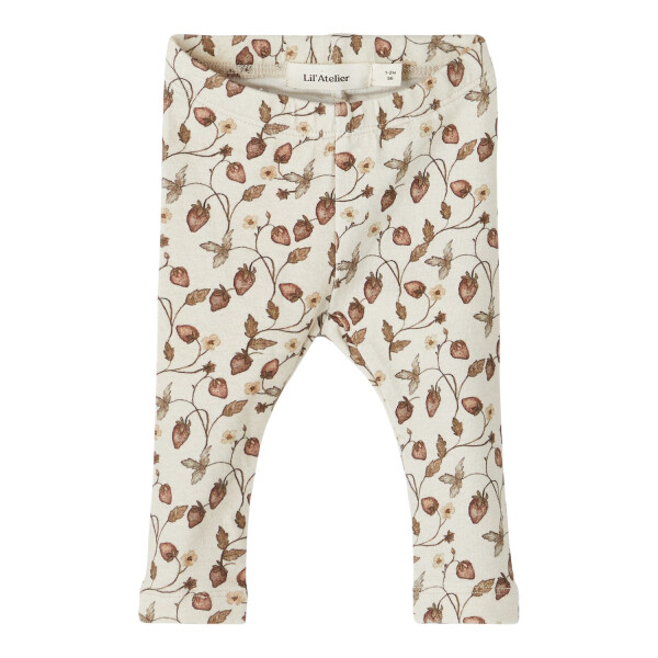 Lil Bio Legging mit Erdbeeren, beige