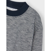 Sweatshirt gestreift, wei&szlig;/dunkelblau