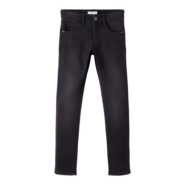 Slim Jeans, schwarz 140