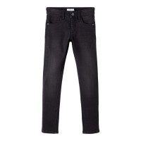 Slim Jeans, schwarz 140