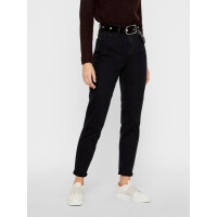 Pieces Mom Jeans, schwarz