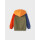 Sweatjacke colourblocking, gr&uuml;n,orange,blau