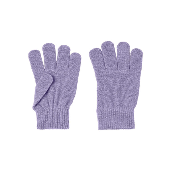 Fingerhandschuhe, lila glitzer
