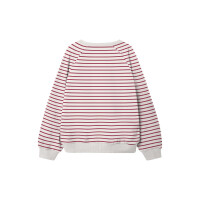 Kids Sweatshirt gestreift, rot/wei&szlig;