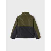 Kids &Uuml;bergangsjacke, olivgr&uuml;n/schwarz