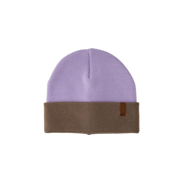 Beanie, flieder/braun