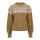 Strickpulli mit Norwegermuster, braun