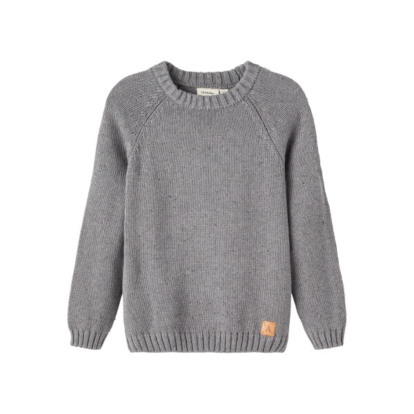 Lil Atelier Strickpullover, grau