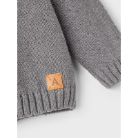 Lil Atelier Strickpullover, grau