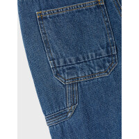 Kids Jeans im Baggy-Fit mit Details an den Seiten, blau