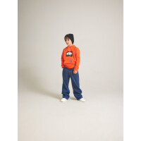 Kids Jeans im Baggy-Fit mit Details an den Seiten, blau