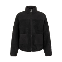 Jacke Teddyfleece, schwarz