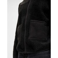 Jacke Teddyfleece, schwarz