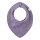 Bio Halstuch Ripp-Optik, purple sage
