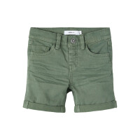 Mini Twill-Shorts, gr&uuml;n