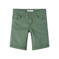 Twill-Shorts, gr&uuml;n