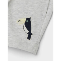 Mini Sweat-Shorts, grau mit Tukan Applikation