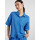 Bluse mit kurzen &Auml;rmeln, blau