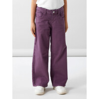 Regular Jeans mit Wide Leg, Beere