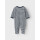 Baby Schlafanzug gestreift, dunkelblau/wei&szlig;
