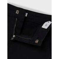 Regular Cargo mit Wide Leg, schwarz