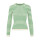 Langarmshirt gerippt, gr&uuml;n/wei&szlig; gestreift