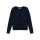 Mini Cardigan aus Feinstrick mit Knopfleiste, dunkelblau
