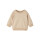 Baby Sweatshirt mit feinen wei&szlig;en Streifen, beige