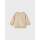 Baby Sweatshirt mit feinen wei&szlig;en Streifen, beige