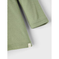 Langarmshirt Wolle gerippt, gr&uuml;n 116