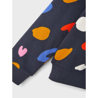 Kids Sweatshirt mit bunten Flecken, dunkelblau