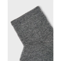 Baby Wollsocken, grau meliert