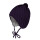 Baby-M&uuml;tze, Zopfstruktur, aubergine