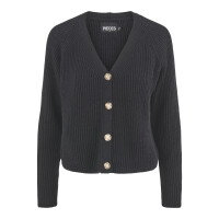 Pieces Feinstrickcardigan, schwarz