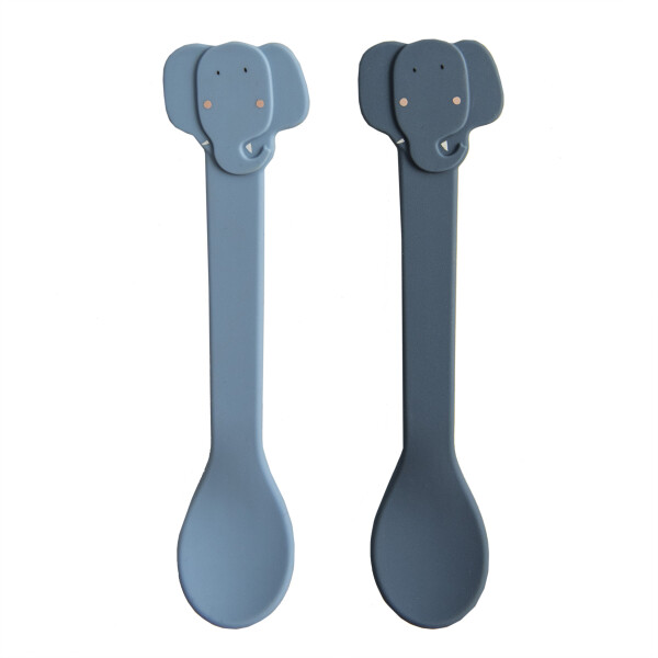 Silikon L&ouml;ffel 2-pack - Mrs. Elephant