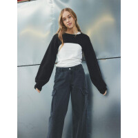 LMTD Langarmshirt, wei&szlig;