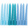 Spiralkerzen, Smokey Blau Mix, 10 Stk