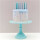 Spiralkerzen, Smokey Blau Mix, 10 Stk