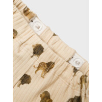LilAtelier Hose mit L&ouml;wen, beige
