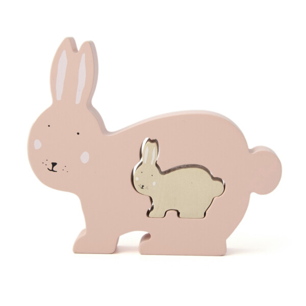 Holz Babypuzzle - Mrs. Rabbit