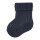 Baby Socken mit &uuml;berschlagenem B&uuml;ndchen, dunkel blau